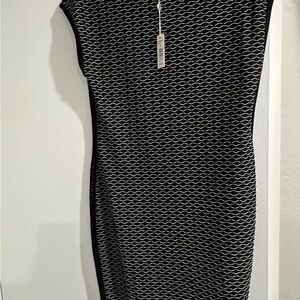 Elegant Black and White Women's Dress